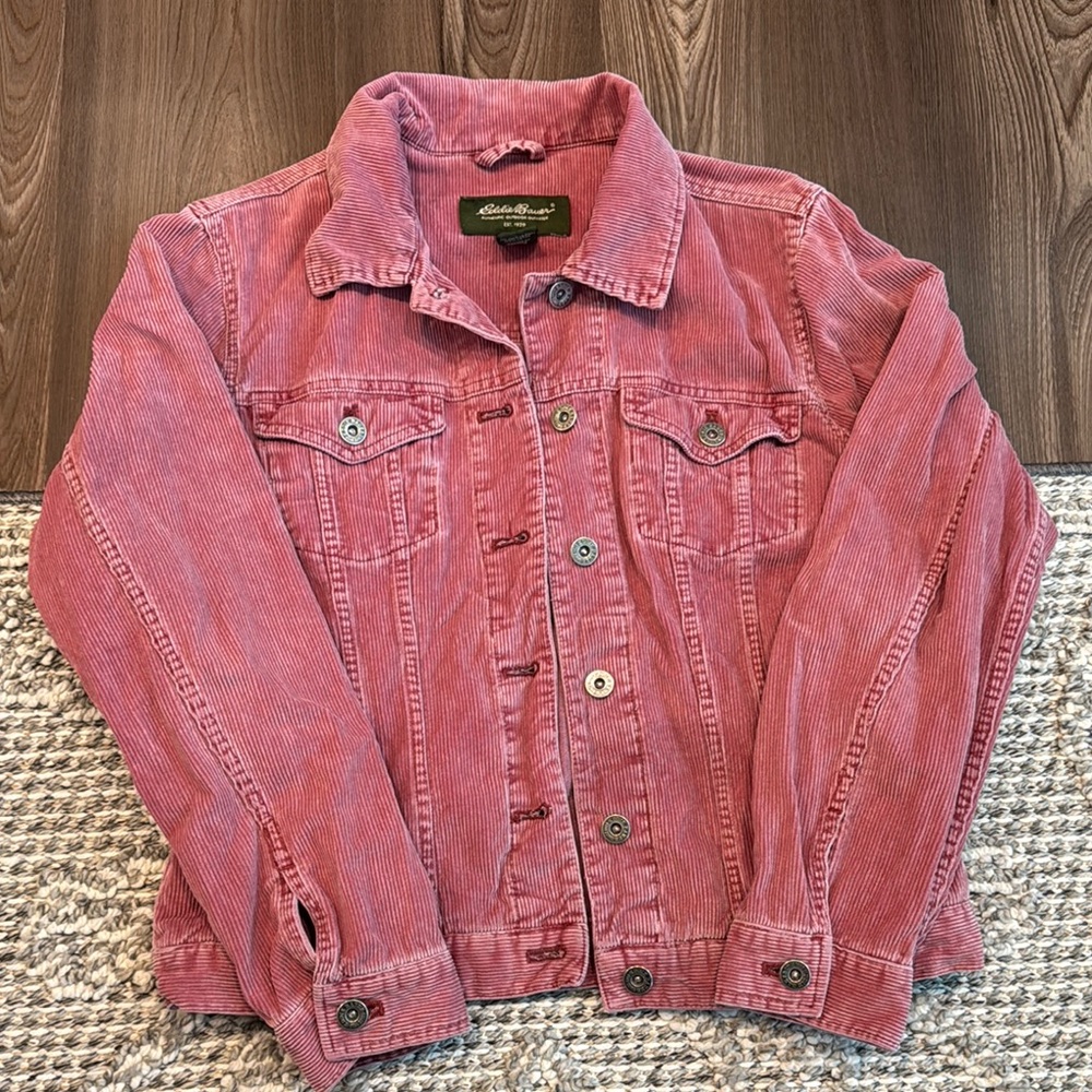 Eddie Bauer Pink Corduroy Jacket